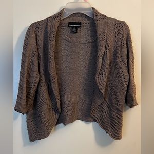 Isabella Rodriguez Shimmery Knit Cropped Cardigan ✨